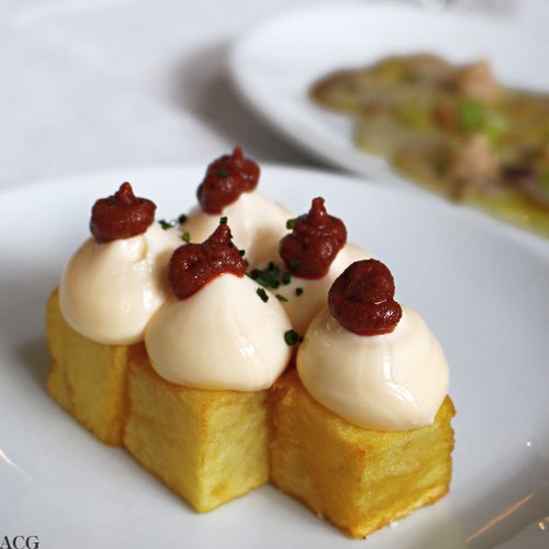 Patatas Bravas på La Terrassa del DO