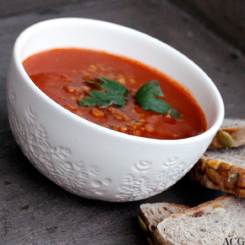 tomatbasert linsesuppe