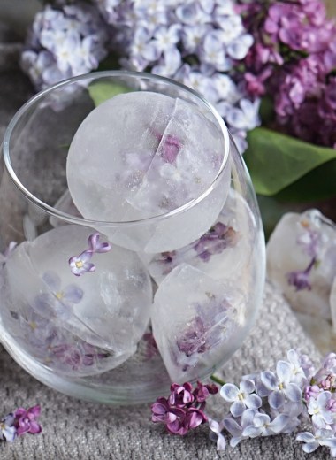 isbiter med blomster