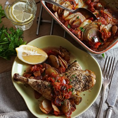ovnsbakt kylling med ratatouille
