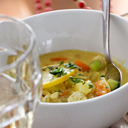 Indisk karrisuppe: mulligatawnysuppe
