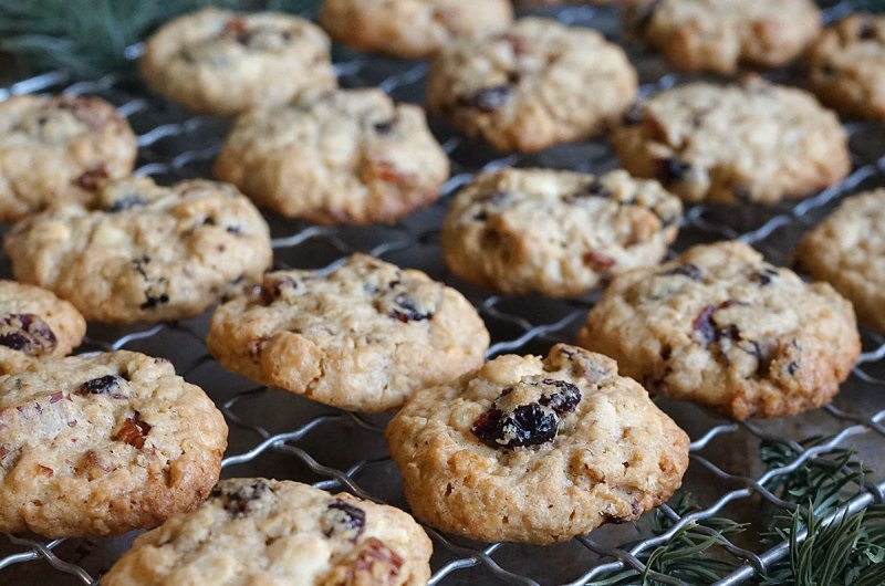Nigella Lawsons julekaker med pekannøtter, tranebær og hvit sjokolade