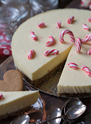 ostekake med klementin og pepperkakebunn