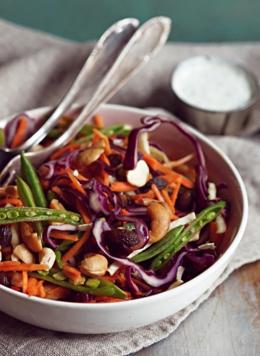 råkostsalat med dressing