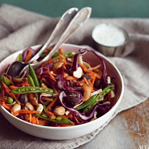 råkostsalat med dressing