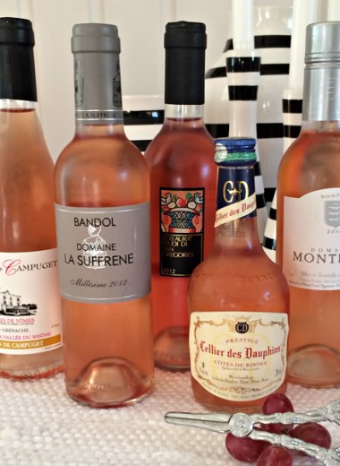 bilde av 5 halvflasker rosévin til vintest