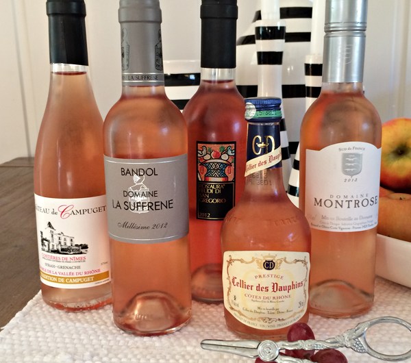 bilde av 5 halvflasker rosévin til vintest
